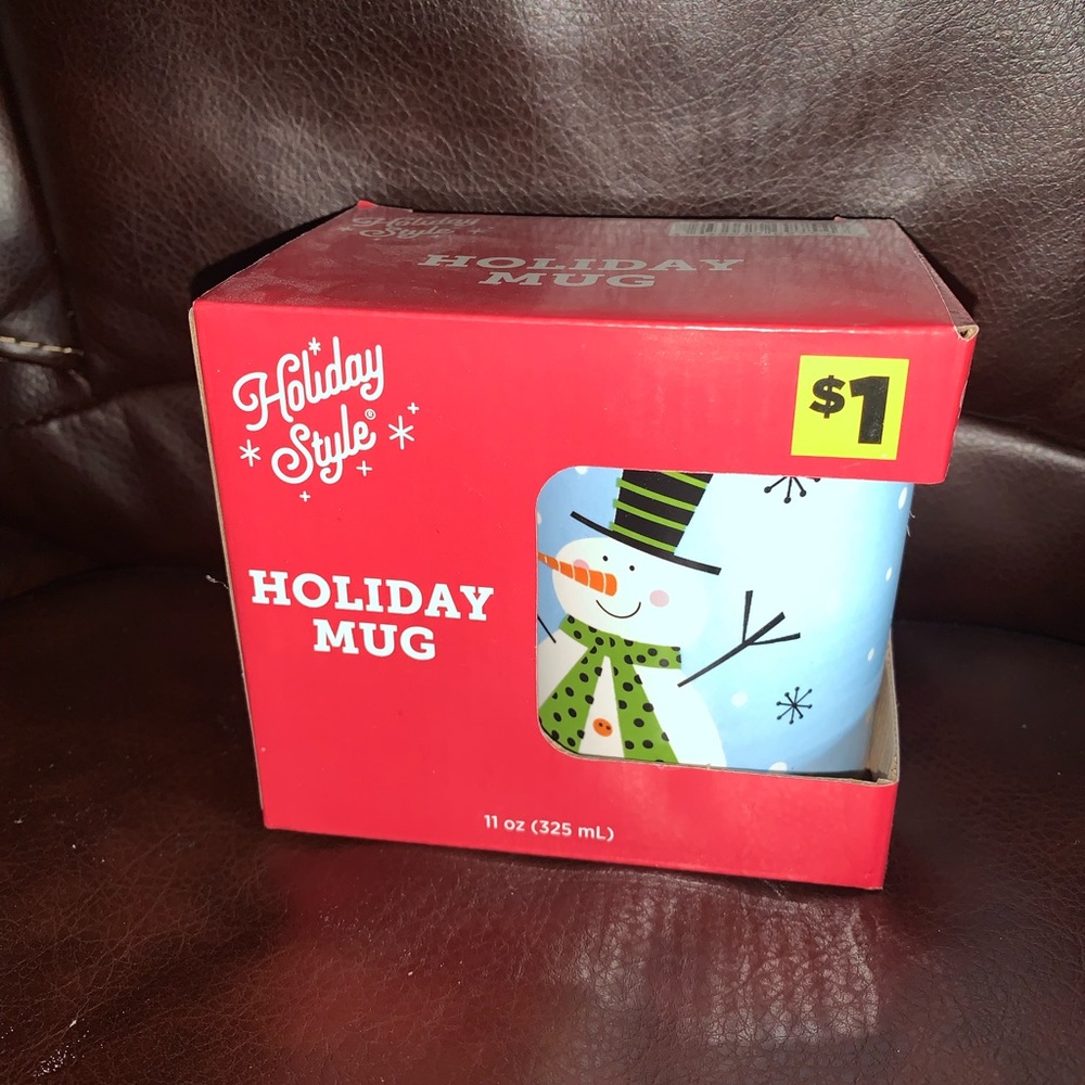 Snowman Mug - Blue and Green
